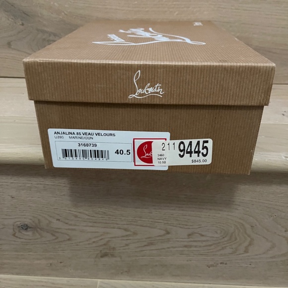 So kate heels Christian Louboutin Navy size 38.5 EU in Suede  Christian Louboutin Kate 85mm navy suede studded stiletto